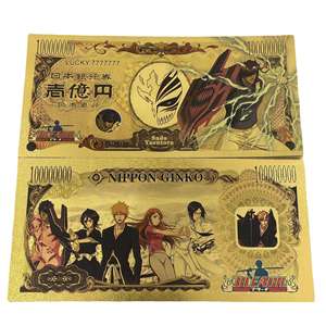 Billete Conmemorativo de Anime Japonés Clásico Bleach, Diez Estilos, Billete de Oro de Ichigo Kurosaki, Regalo de Papel de Oro, Recuerdo - Product Image 2