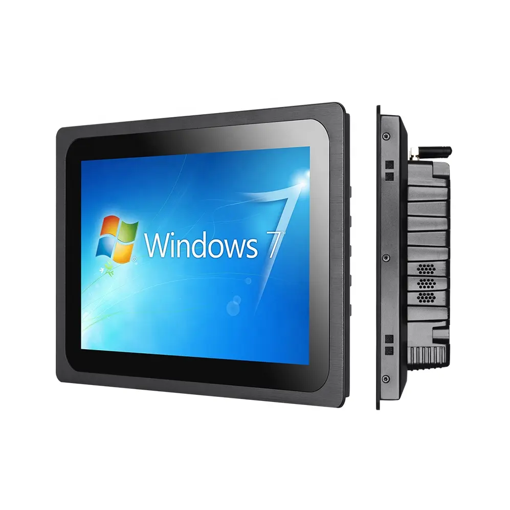 Montaggio a parete vero pannello Touch piatto PC tavoletta industriale i3 i5 i7 CPU ddr4 8gb finestra Linux OS per chiosco self service/PLC/HMI