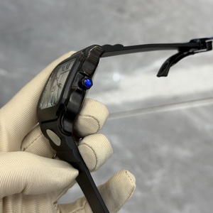 <span class=keywords><strong>Orologio</strong></span> Meccanico da Uomo di Alta Qualità con <span class=keywords><strong>Quadrante</strong></span> <span class=keywords><strong>Bianco</strong></span> Personalizzato, Lancette Romane e Cinturino in Silicone - Product Image 4