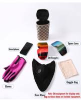 Sac de transport zippé pour masque de ski, lunettes de neige, cyclisme et moto, résistant aux chocs, aux impacts et à l'eau, pour activités de plein air