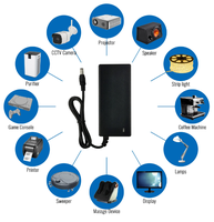 Adaptateur d'alimentation pour ordinateur portable RWX 100V-240V AC vers 12V 4A DC, 4000mA 48W, matériau PC/ABS, noir/blanc, utilisation sur ordinateur de bureau, certifié CE ROHS FCC