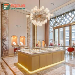 Sistema de Exhibición de Joyería Minimalista, Vitrina de Vidrio para Joyería con Acabado Laminado - Product Image 1