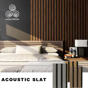 MUMU Acoustic Fabric Sound Insulation Gymnasium Straight Waterproof Paneling Wood Wall Covering Panel