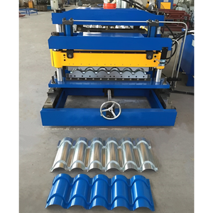 Turquie populaire PPGI GI <span class=keywords><strong>Q</strong></span> étape tuile presse toit formant l'équipement tuile vitrée tôle rouleau formant la Machine - Product Image 6