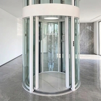 Porte battante double circulaire au design moderne et construction métallique pour villas, maisons individuelles et ascenseurs d'appartements