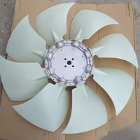 Pièces de machines de construction en gros Différents styles de Y188-03A-050000 de ventilateur de refroidissement de moteur d'excavatrice, JCM913D,Shantui SE75,JCM913