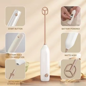 Outil d'agitation de café en plastique à piles Agitateurs de boisson électriques Agitateurs de café personnalisés <span class=keywords><strong>Mousseur</strong></span> à <span class=keywords><strong>lait</strong></span> électrique - Product Image 3