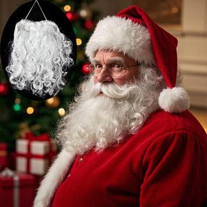 Nouvel an <span class=keywords><strong>père</strong></span> noël <span class=keywords><strong>barbe</strong></span> grand-<span class=keywords><strong>père</strong></span> perruque moustache décorations de noël 30 cm forme d'arbre <span class=keywords><strong>barbe</strong></span> de noël - Product Image 1