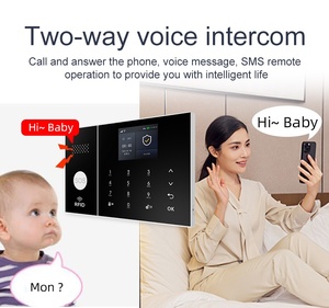 Smart Home Automation Mobile App Control <span class=keywords><strong>LCD</strong></span> Dual Network Tuya WLAN GSM GPRS kabelloses Heimsicherheits-Alarmsystem - Product Image 6