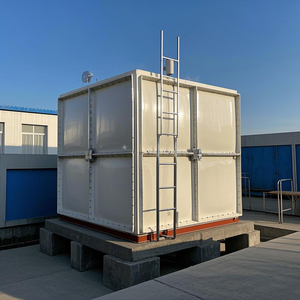 Grand réservoir de stockage d'eau commercial industriel de FRP garantie de 3 ans de 100 gallons productivité de 3000L/heure - Product Image 5