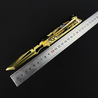 Couteau papillon Shadow Blade à thème Région Delta, modèle en alliage de zinc, pièce de présentation pliable, artisanat métallique, jouet de style identique