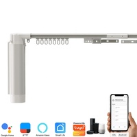 Moteur de rideau de jardin, télécommande, module de rideau Tuya, moteur d'entraînement électrique, rail de rideau intelligent, utilisation à domicile, à l'hôtel et au bureau