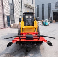 Machines forestières Skid Steer Forest Drum Mulcher Disc Mulcher Mini chargeur frontal Accessoires Hydraulique Land Clearing Mulcher