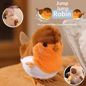Simulation Pet Plush Animals Wind-up Interactive Chain <strong>Bird</strong> Cute Children's Gift Super Soft Stress Relief Plush Toy - Product Image 5