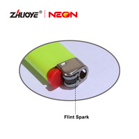 Briquet butane jetable moderne en plastique de haute qualité avec logo personnalisé en pierre de silex pour l'utilisation de cigarettes