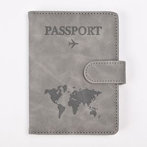 Porta Pasaportes YY375 de Cuero PU con Bloqueo de Señales RFID para Tarjetas de Crédito / Pasaportes con Cierre - Product Image 1