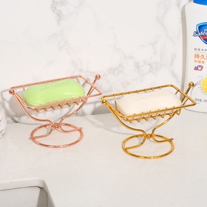 High-end <b>Light</b> Luxury Rectangle Drain Stainless Steel Soap Holder Rack Suction Cup <b>Wall</b> Mount Waterproof Modern Design for - Product Image 4
