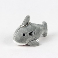 Porte-clés Mini Requin de 4 pouces, jouet en peluche doux, pendentif mignon pour sac de fille, breloque pour sac à dos, cadeau Kawaii