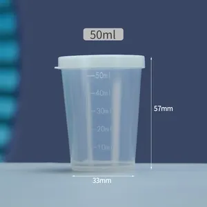 Plastic Cup PP Clear 300ml (50 Units)