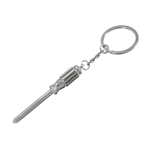 Bán Sỉ Dụng Cụ Cắm Trại <span class=keywords><strong>Mini</strong></span> Bằng Kim Loại Tùy Chỉnh Móc Khóa Tua Vít - Product Image 4