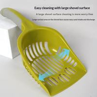 Vente en gros d'usine, pelle à litière pour chat de grande taille avec logo personnalisé, pelle à déchets pour animaux de compagnie en plastique de qualité supérieure pour chats