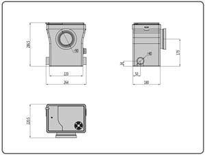 HOMAC 700-S(700W) Pompe compacte intégrée pour les eaux usées de la salle de bain - Product Image 5