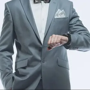 Оптовая продажа высококачественный мужской облегающий профессиональный офисный костюм из двух предметов