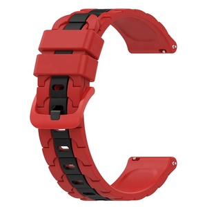 Correa de silicona transpirable de 20mm para Samsung <span class=keywords><strong>Galaxy</strong></span> <span class=keywords><strong>Watch</strong></span> 6 <span class=keywords><strong>5</strong></span> 4, Correa deportiva colorida, pulsera de reloj - Product Image 3