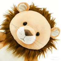 Boneka Hewan Bulu Panjang Ukuran Berbeda, Boneka Maskot Olahraga Singa, Boneka Hewan Liar untuk Anak-anak, Grosir