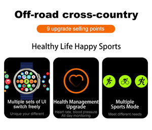 Смарт-часы 2025 Gros, аксессуары для телефона, портативные смарт-часы Android Ios, NFC, GPS, Adventure Compass Z13, ультра умные часы - Product Image 4