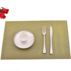 Dessous de verre tissé traditionnel et napperon en PVC résistant à la chaleur famille salle à manger cuisine tasse Table tapis de mariage et tapis cadeau - Product Image 1