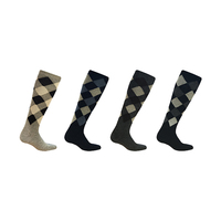 Excellente qualité chaud hiver tricoté Style décontracté hommes épais longues chaussettes en laine à genoux avec motif Argyle