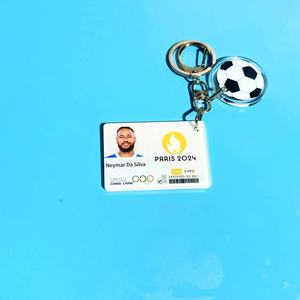 Romasi Neymar PARA LA Copa <span class=keywords><strong>Mundial</strong></span> de fútbol mosquetón llavero parisino tarjeta colgante Metal mochila bolsa Decoración Estilo de dibujos animados - Product Image 4