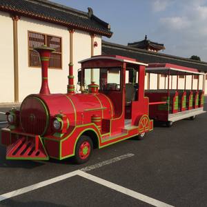 รถไฟทัวร์เมืองยอดนิยม รุ่นคลาสสิก ขับขี่มั่นคง รถไฟทัวร์ OEM สำหรับสถานที่ท่องเที่ยว - Product Image 3