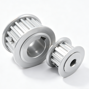 Polea de sincronización XL personalizada de 40 dientes, diámetro interior de 12/14 mm, ancho de correa de 9,53 mm, aleación de aluminio con doble brida para sistemas de automatización industrial - Product Image 4