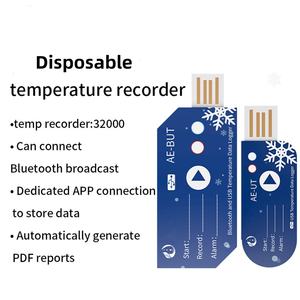 เครื่องบันทึกข้อมูลอุณหภูมิแบบใช้ครั้งเดียวทิ้ง รุ่นใหม่ ปี 2026 รองรับ USB ได้มาตรฐาน <span class=keywords><strong>CE</strong></span> FCC ROHS สำหรับโซ่ความเย็น - Product Image 3