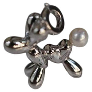 31321 DIY Pearl Accessory S925 <b>Silver</b> Pendant with 10-13mm Round <b>Beads</b> 4mm Jewelry Findings Empty Stand Gold <b>Silver</b> Pendant - Product Image 5