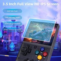 Le plus récent lecteur de jeu portable Miyoo Mini Plus + IPS de 3.5 pouces système Open Source conception compacte portable prend en charge plusieurs émulateurs