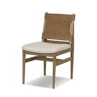 Chaise de salle à manger en bois massif de style américain du milieu du siècle, écologique, durable, style antique Wabi-sabi pour les B&B, les restaurants, les cafés, les hôtels