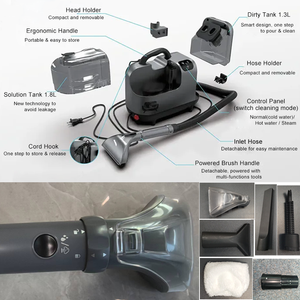 Aspirador <span class=keywords><strong>de</strong></span> vapor <span class=keywords><strong>de</strong></span> alta potencia Limpiador PROFESIONAL <span class=keywords><strong>DE</strong></span> <span class=keywords><strong>ALFOMBRAS</strong></span> <span class=keywords><strong>y</strong></span> tapicería - Product Image 6