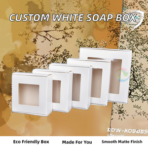 Carpeta Cuadrada de Cartón Blanco Personalizada al por Mayor, Reciclable, con Impresión y Laminado Mate para Empaque - Product Image 2