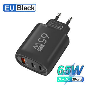 40W Dual PD + USB Cargador rápido Puerto tipo C Compatible 20W Carga rápida Enchufe Estándar Eléctrico UE/EE. UU. - Product Image 3