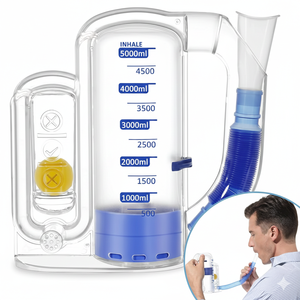 Spirometer Latihan Pernapasan Bola Tunggal 5000cc, Kualitas Medis PVC, Rehabilitasi Kapasitas Vital, Promo Panas - Product Image 1