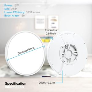Plafonnier LED moderne ultra-fin pour salon, décoration intérieure, montage en surface - Product Image 3