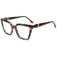 Monture de lunettes optiques Elan Optical YB6016, style rétro populaire, rectangulaire, œil de chat, pour femmes, monture intégrale en acétate, lunettes optiques en stock