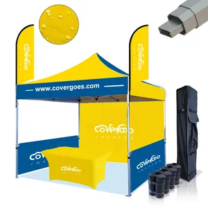 Draagbare Waterdichte Buitententoonstelling 10X10 Gedrukt Pop-Up Stand Luifel Vakbeurs Tent Voor Het Bedrijfsleven