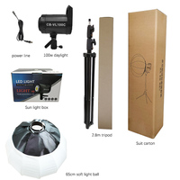 Lumière vidéo LED bicolore 100W éclairage de photographie avec kit d'éclairage vidéo Bowens Mount Lantern Softbox pour YouTube