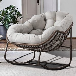 Mobilier d'extérieur, <span class=keywords><strong>fauteuil</strong></span> à bascule pour jardin, <span class=keywords><strong>fauteuil</strong></span> inclinable pliable avec coussin - Product Image 4