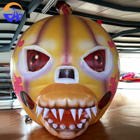 Modèle de citrouille gonflable personnalisé en tissu Oxford durable, effrayant, pour Halloween, publicité extérieure, événement, accessoire décoratif avec souffleur