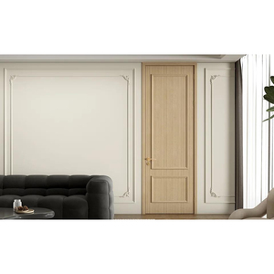 Porte WPC Contemporanee Impermeabili e Insonorizzate per Interni, Porte in Legno e Plastica per Camera da Letto con Telaio, Maniglia e Serratura - Product Image 1